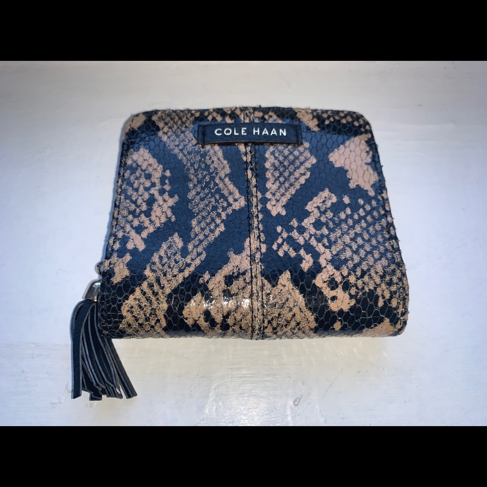 Cole Haan snakeskin wallet